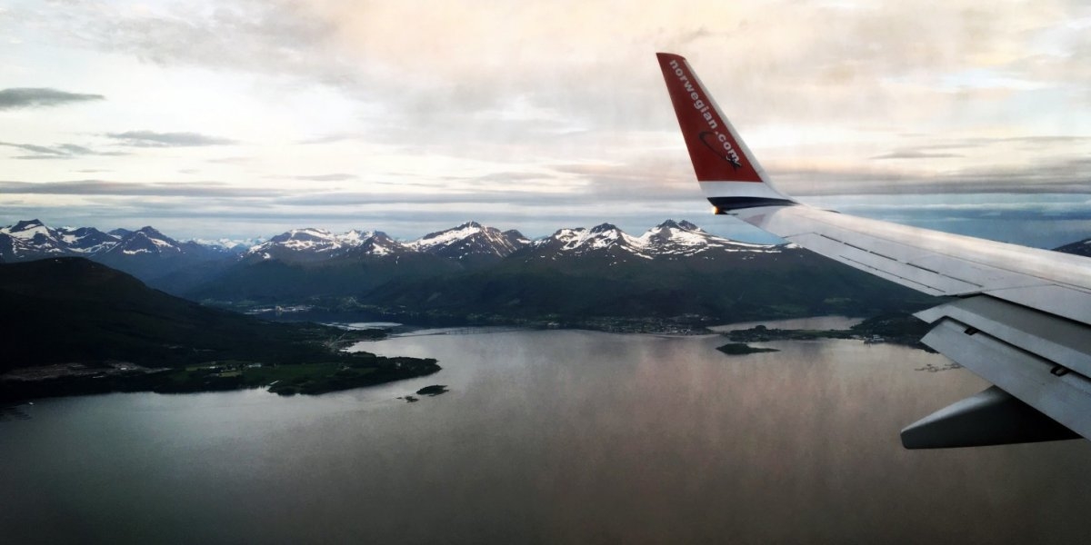 Fly på vingene over Norge.